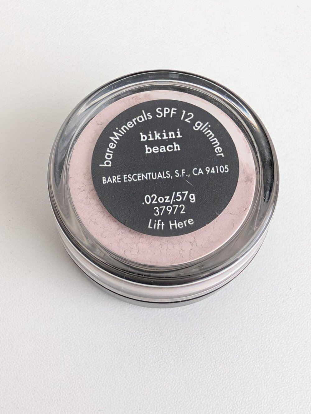 i.d. bareMinerals Glimmer Eyeshadow BIKINI BEACH .02oz/.57g New Old Stock SEALED